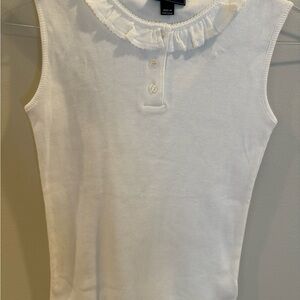 Oscar de La Renta Girls  Sleeveless Ruffle Top